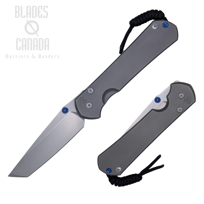 (image for) Chris Reeve Large Sebenza 31 Tanto Framelock Folding Knife, MagnaCut SW, Titanium Glass Blasted, L31-1687